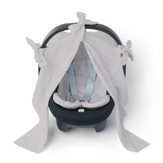 Müslin Puset Örtüsü - Cotton Grey