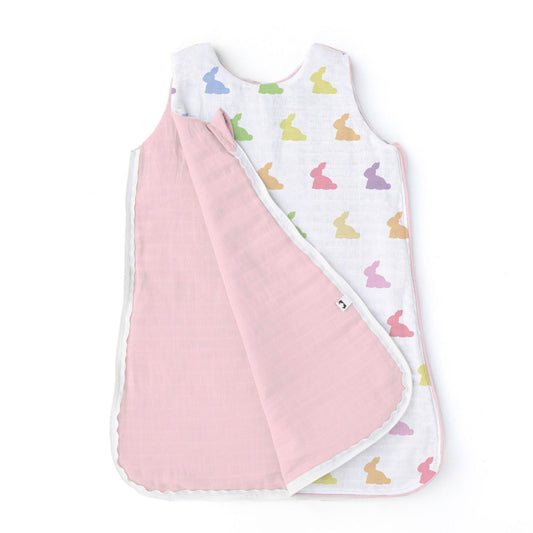 Müslin Bebek Uyku Tulumu 0.5 TOG - Rainbow Lapin Pink