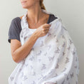 Resmi Galeri görüntüleyiciye yükleyin, Müslin Bebek Emzirme Önlüğü - Cotton Grey
