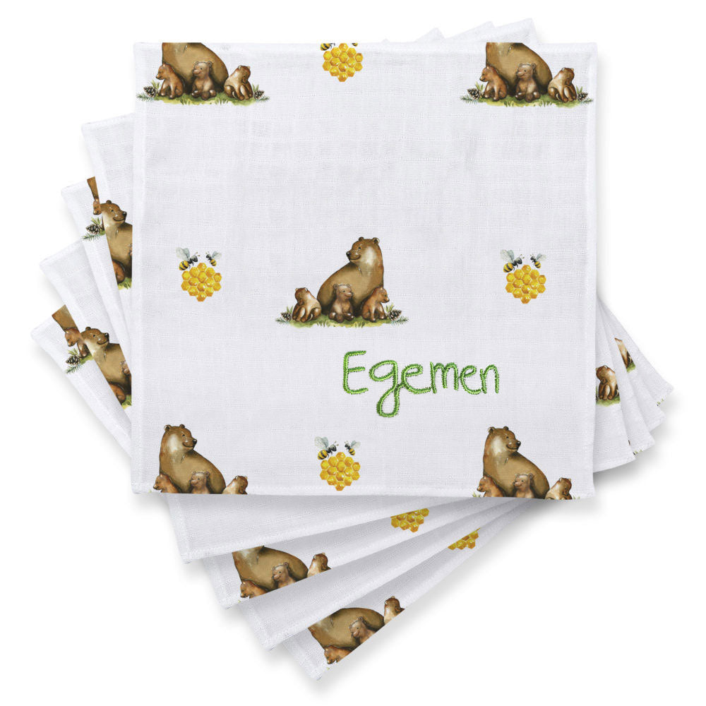 Müslin Bebek Omuz Bezi 5’li - L'ours
