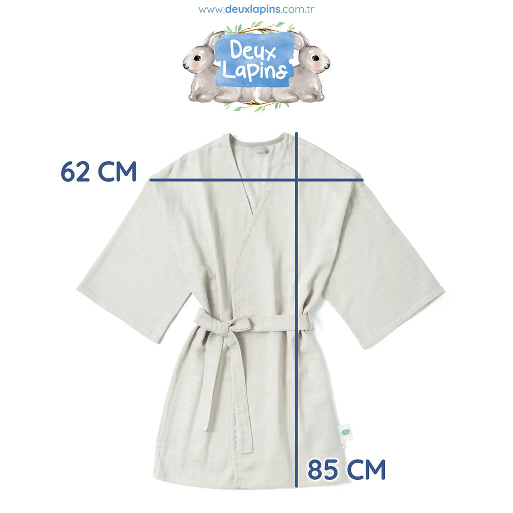 Kimono Kadın Sabahlık - Cotton Grey