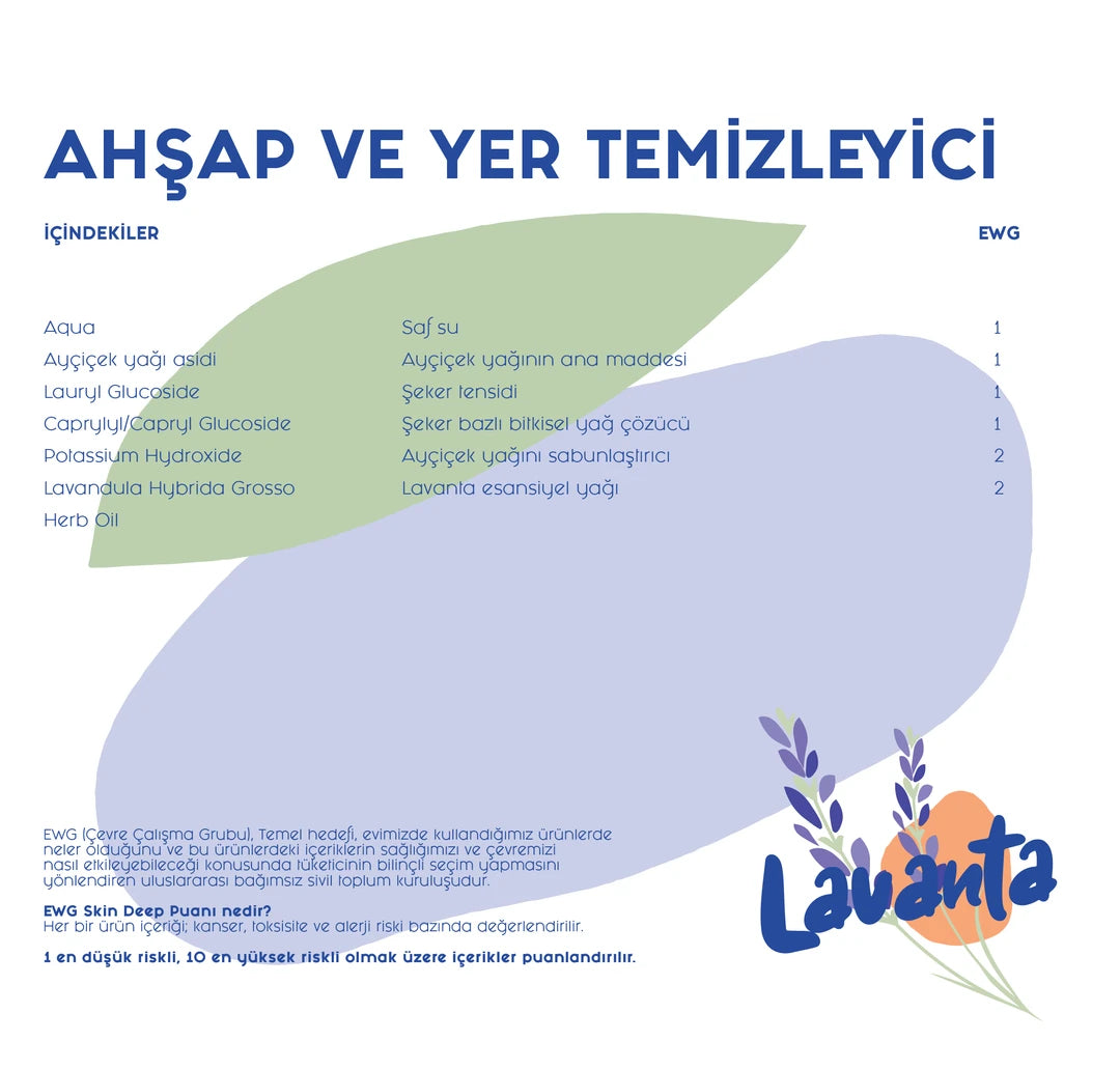 Lindos - Ahşap Temizleyici Bitkisel Sabun - Lavanta - 600ml