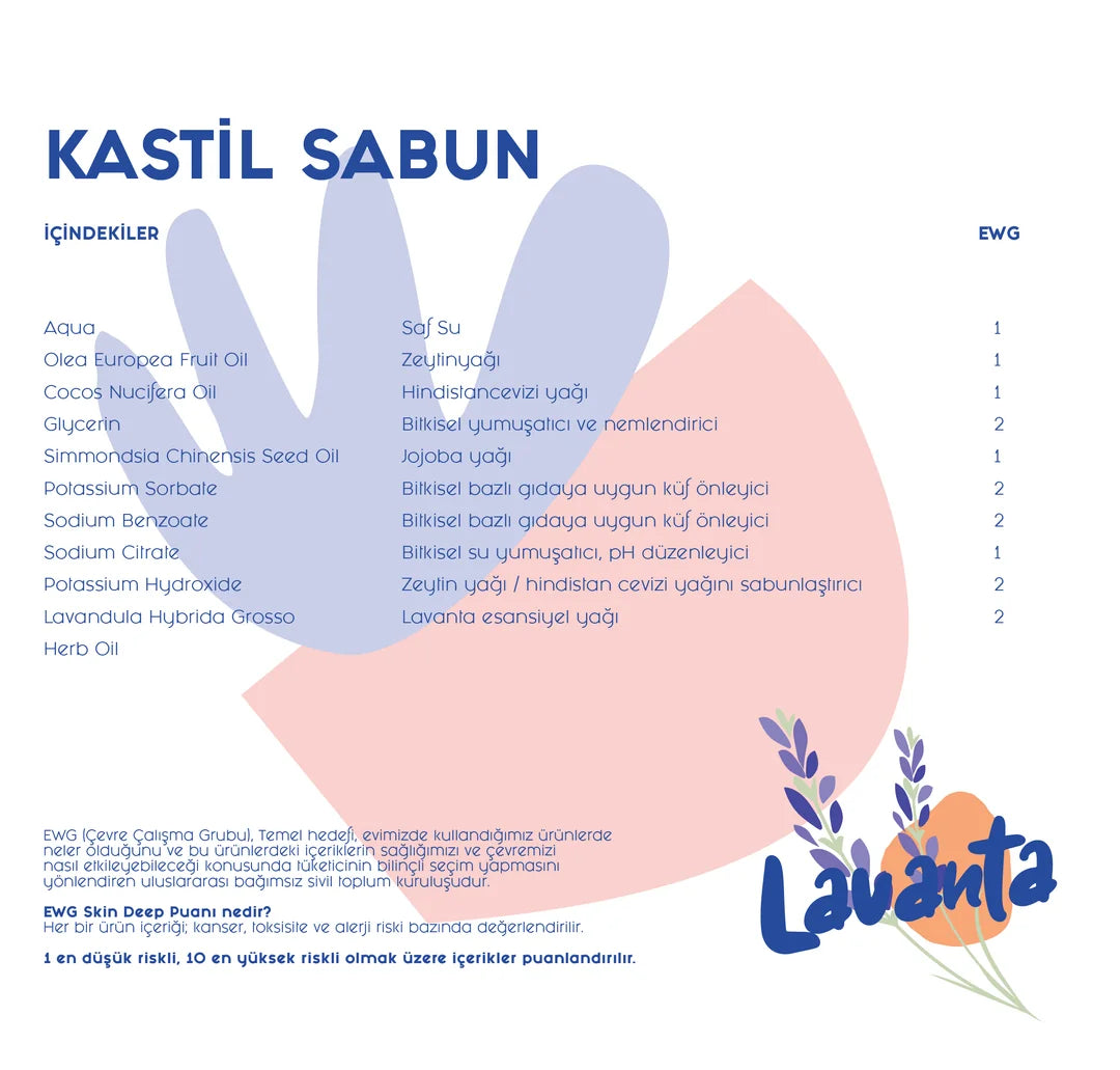 Lindos - Saf Sıvı Kastil Sabun - Portakal & Bergamot - 600ml