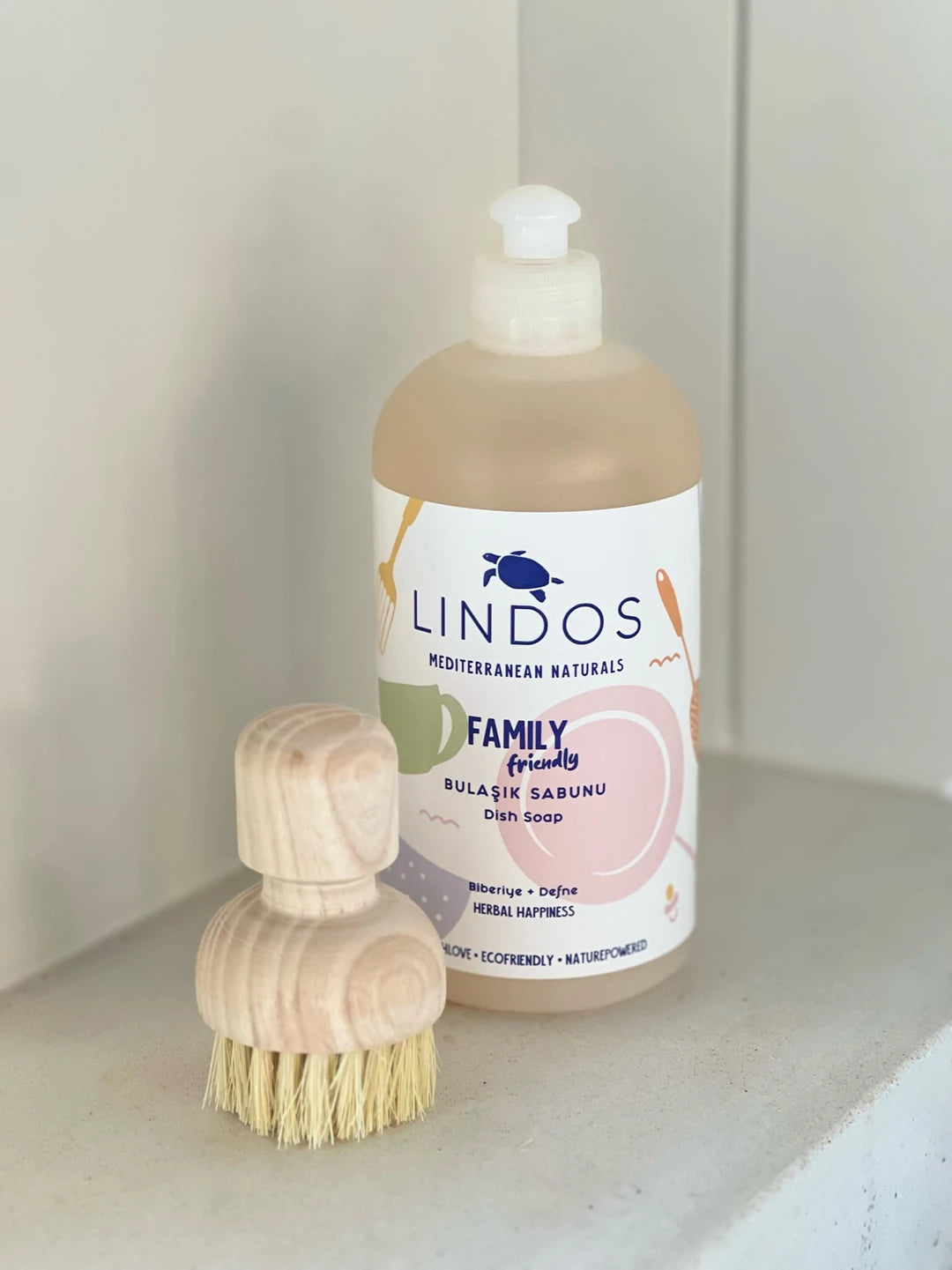 Lindos - Ahşap Bulaşık Firçası
