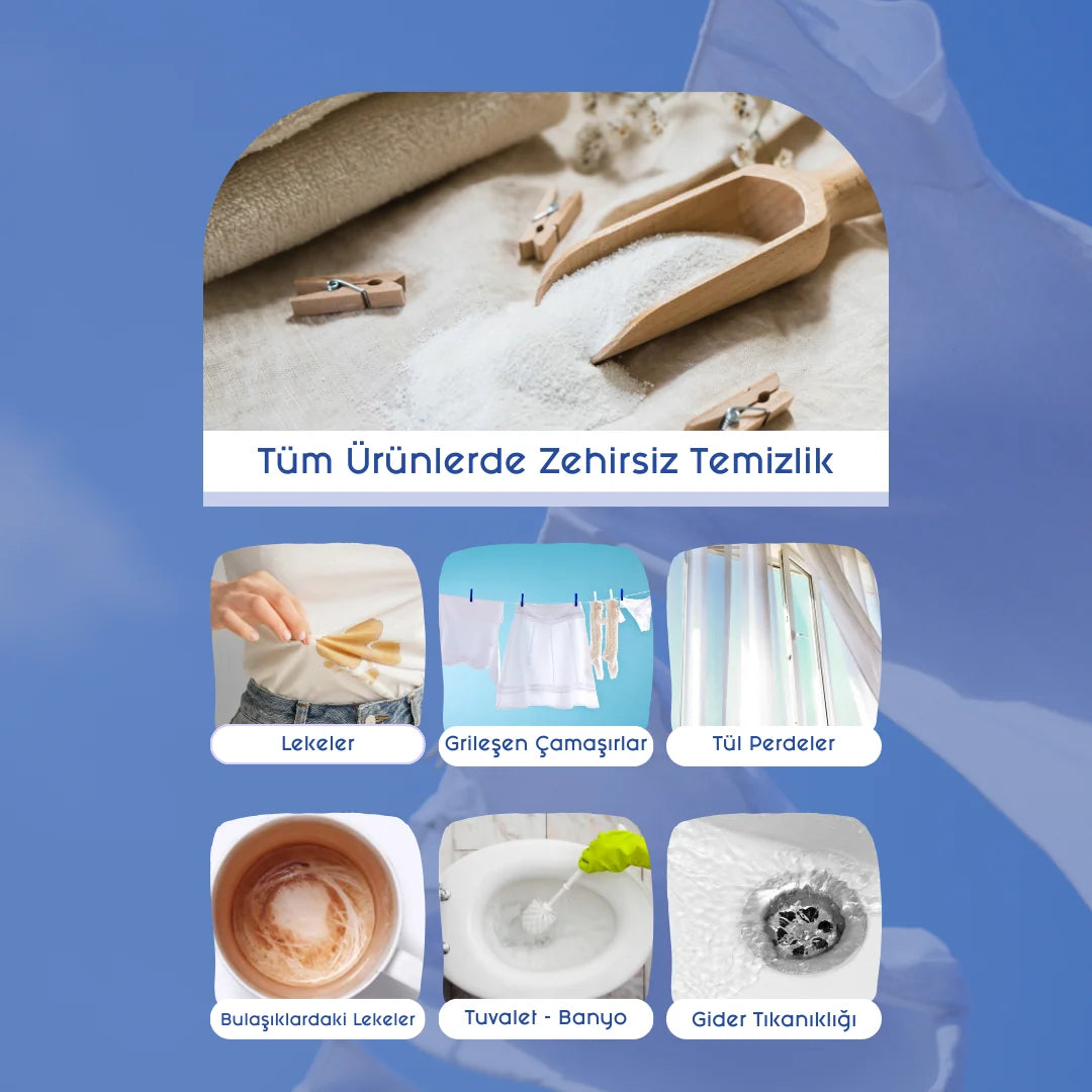 Lindos - Doğal Çamaşır Suyu / Toz Leke Çıkarıcı - 400 gr