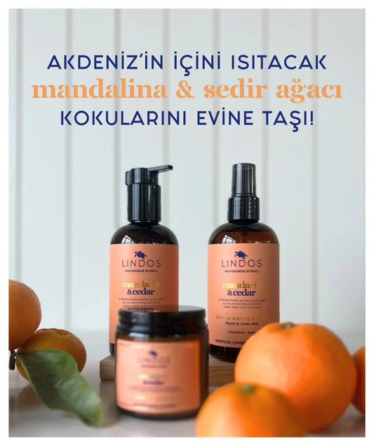 Lindos - Oda ve Kumaş Spreyi - Mandarin & Cedar - 250 ml