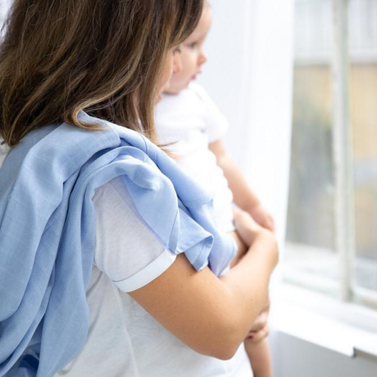 Müslin Bebek Örtüsü - Endless Blue