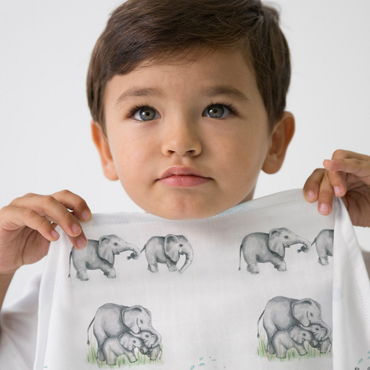 Müslin Bebek Örtüsü - Les Êlêphants
