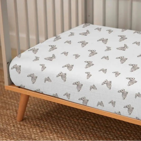 Lastikli Müslin Bebek Çarşaf - Iconique Lapin