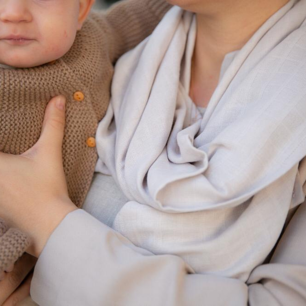 Müslin Bebek Örtüsü - Cotton Grey