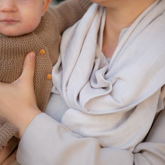Müslin Bebek Örtüsü - Cotton Grey