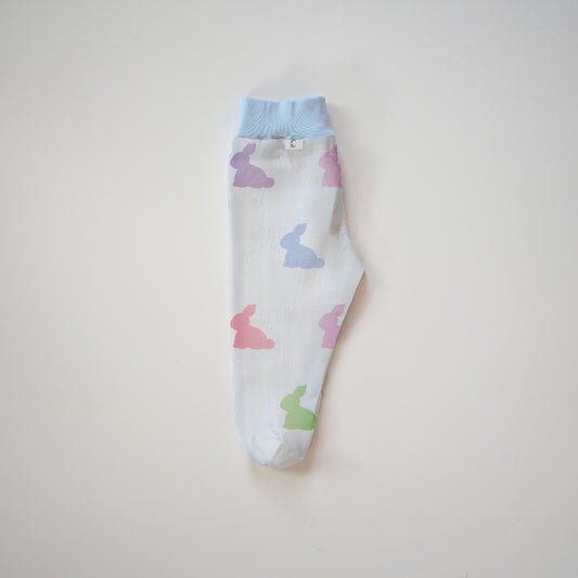 Müslin Patikli Alt - Rainbow Lapin Blue