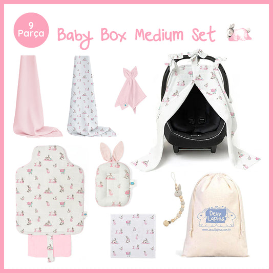 Baby Box Medium - Bébé Lapin Rose