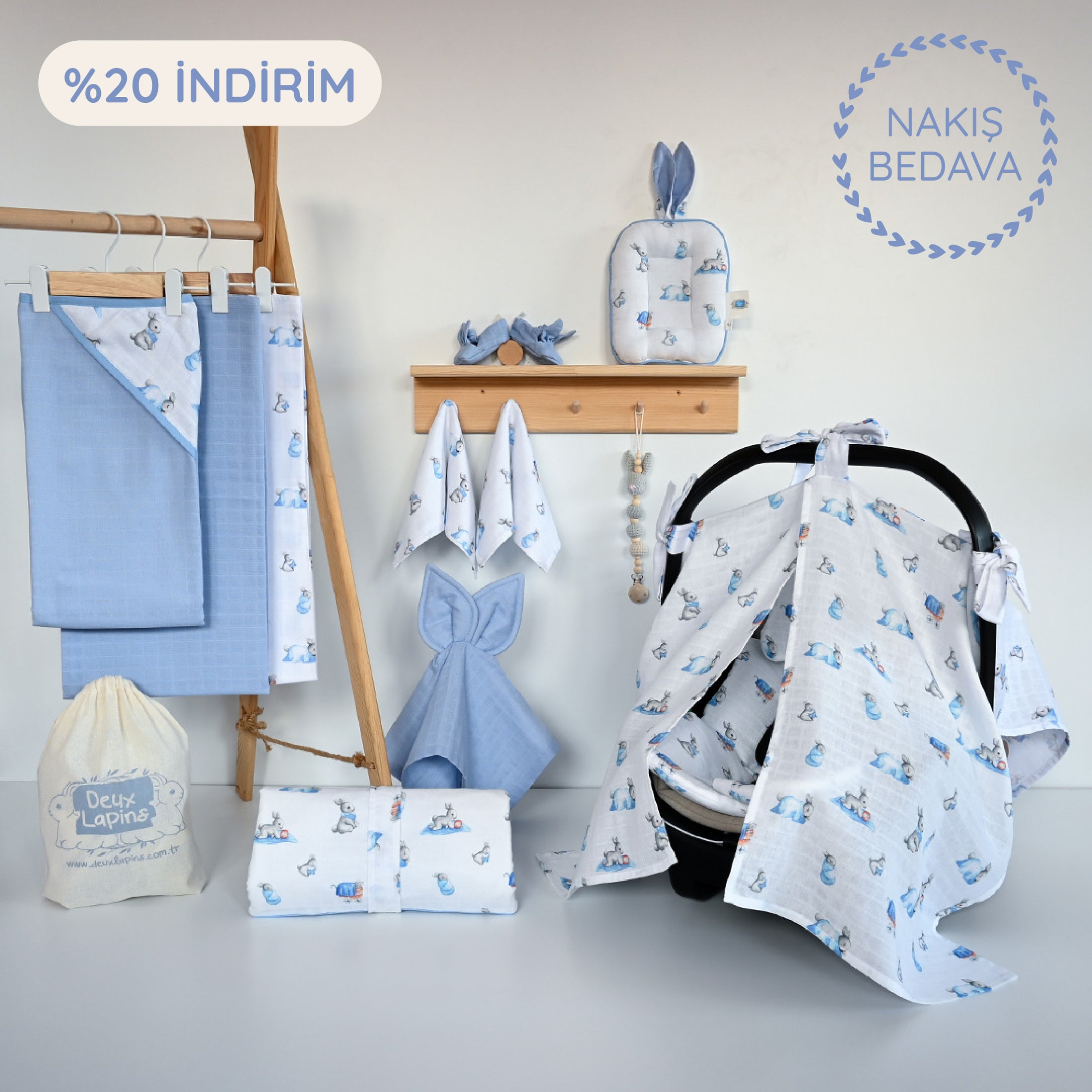 Baby Shower Set - Bébé Lapin