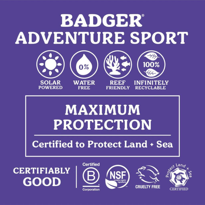 Badger Macera Sporları Organik Güneş Kremi SPF50 87ml