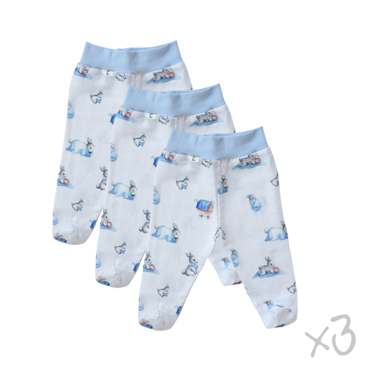 Müslin Patikli Alt 3'lü Set – Bébé Lapin
