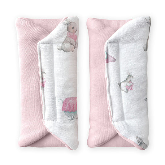 Müslin Puset & Oto Koltuk Kemer Pedi - Bebe Lapin Rose