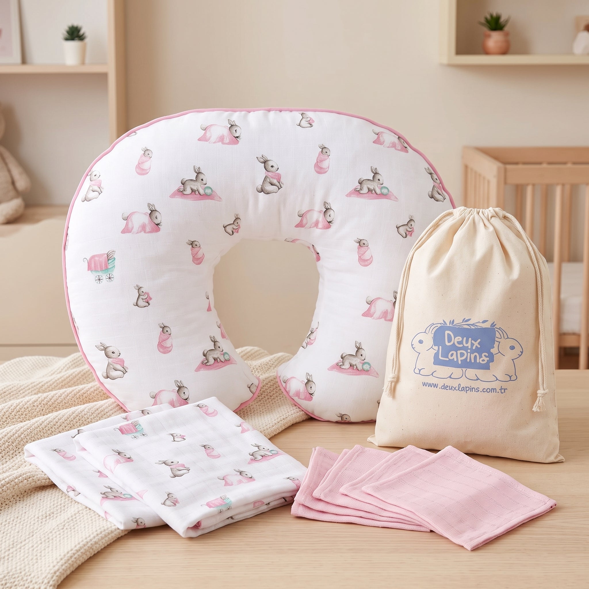 Bebek Beslenme Seti - Bebe Lapin Rose