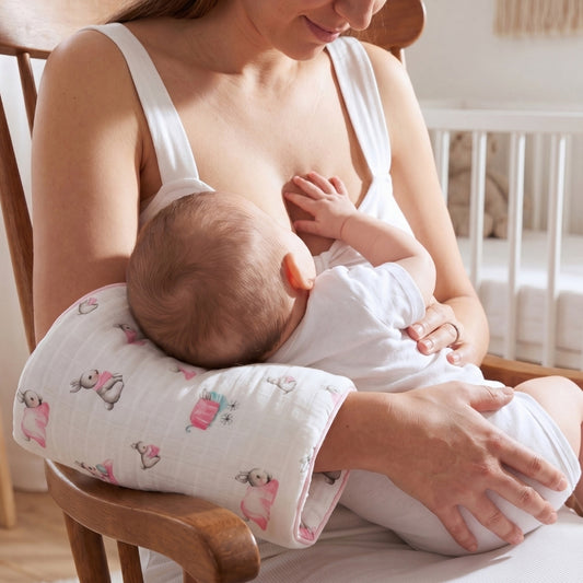 Pratik Silindir Emzirme Kol Destek Yastığı - Bébé Lapin Rose