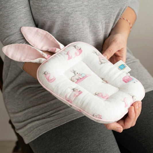 Müslin Bebek Emzirme Yastığı - Bébé Lapin Rose
