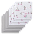 Resmi Galeri görüntüleyiciye yükleyin, Müslin Bebek Ağız Bezi Paketi – Bébé Lapin Rose & Cotton Grey 10`lu
