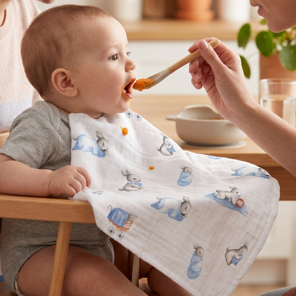 Müslin Bebek Omuz Bezi 5’li - Bébé Lapin