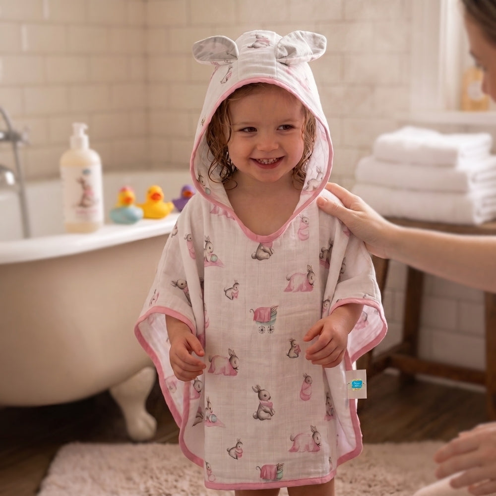 Müslin Bebek Panço - Bébé Lapin Rose