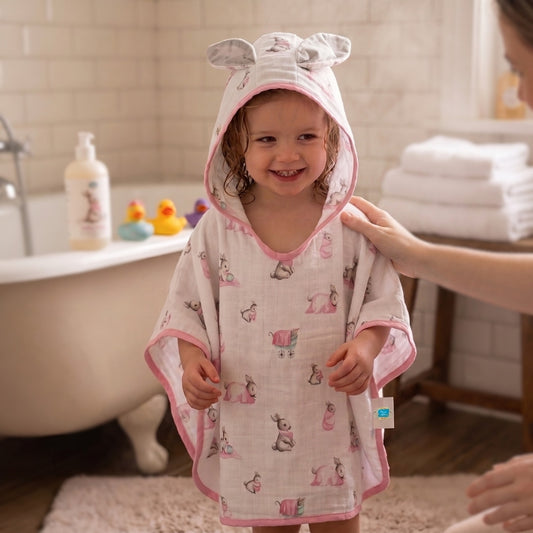 Müslin Bebek Panço - Bébé Lapin Rose