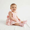 Resmi Galeri görüntüleyiciye yükleyin, Müslin Bebek Fırfırlı Abiye Elbise - Innocent Pink
