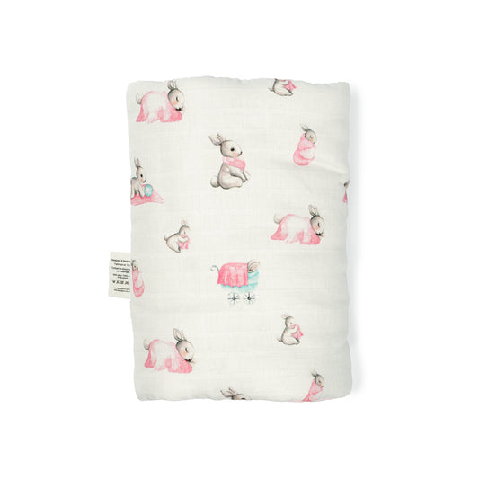Pratik Silindir Emzirme Kol Destek Yastığı - Bébé Lapin Rose