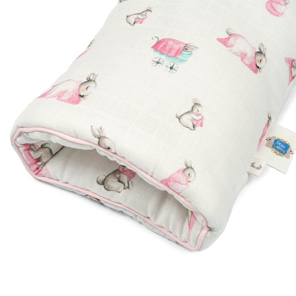 Pratik Silindir Emzirme Kol Destek Yastığı - Bébé Lapin Rose