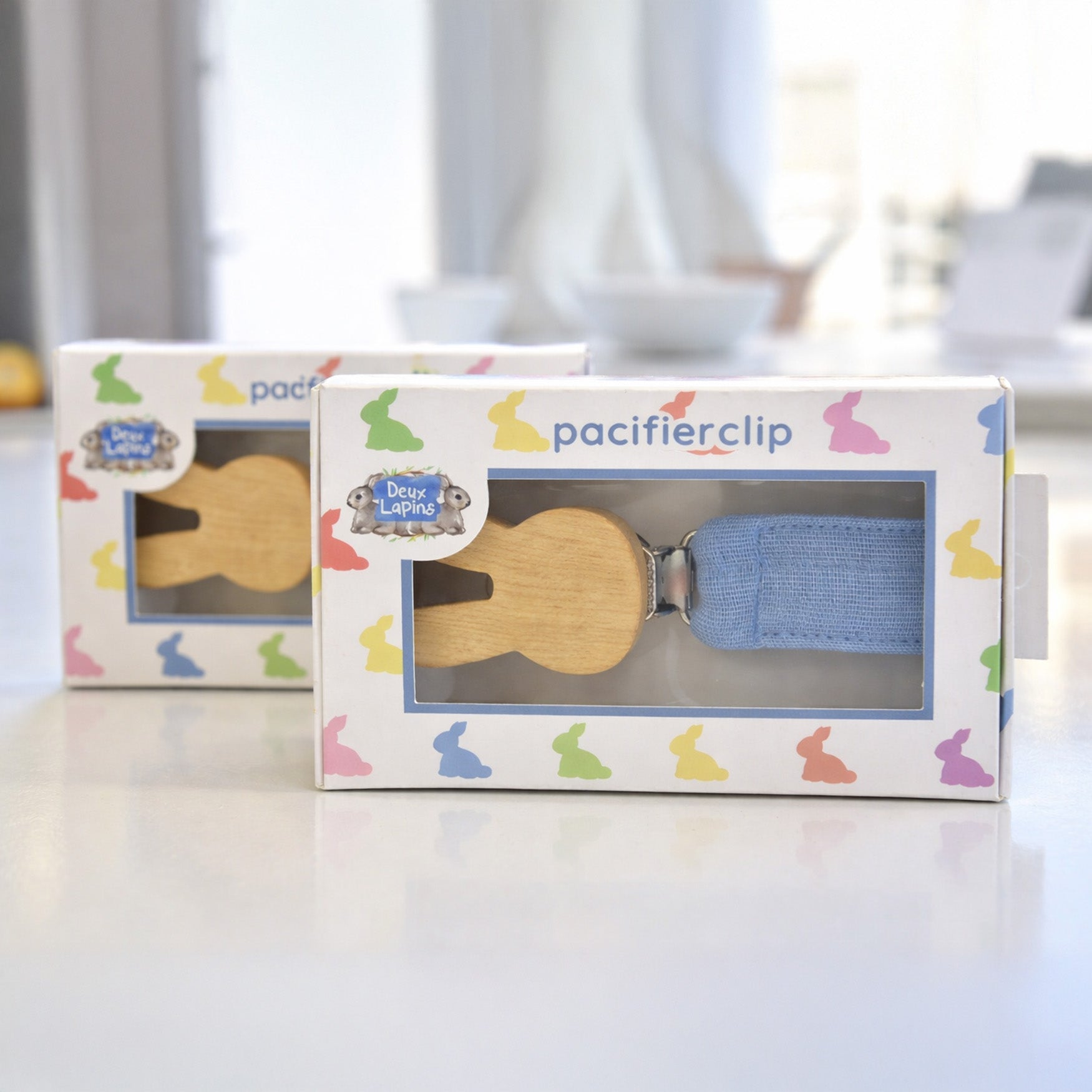 Müslin Bebek Emzik Askısı - Royal Blue