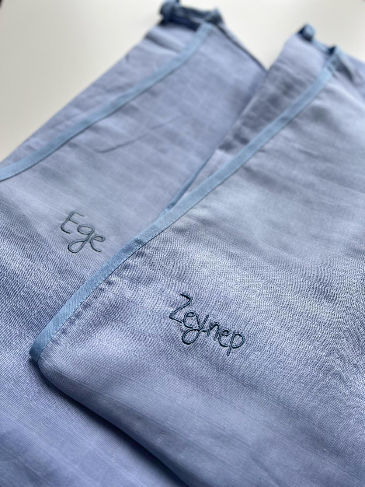 Müslin Çocuk Kimono Bornoz - Endless Blue