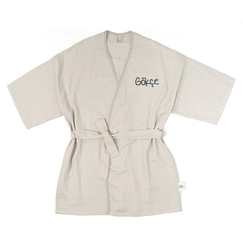 Kimono Kadın Sabahlık - Cotton Grey