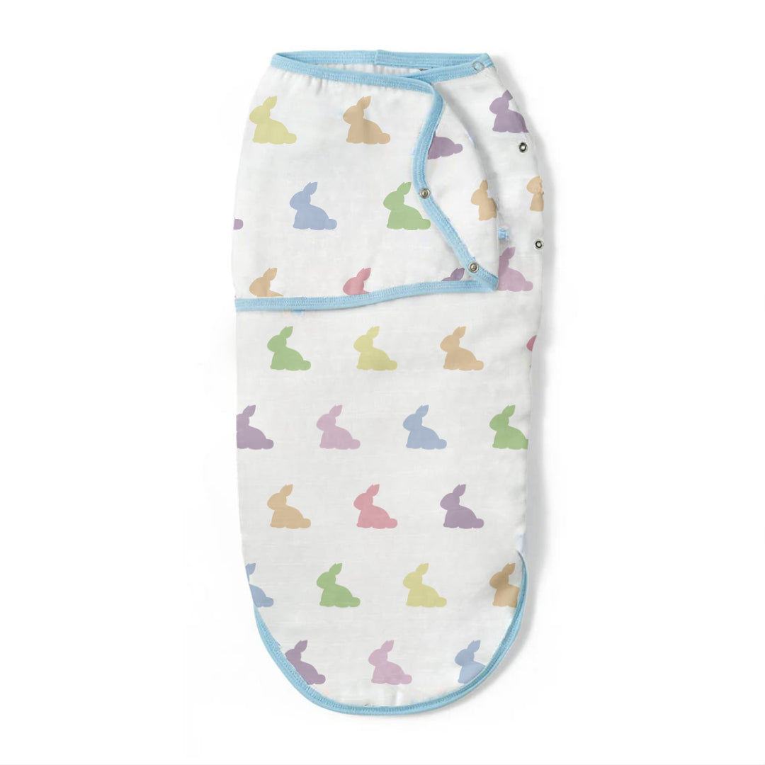 Müslin Bebek Hazır Kundak - Rainbow Lapin Blue