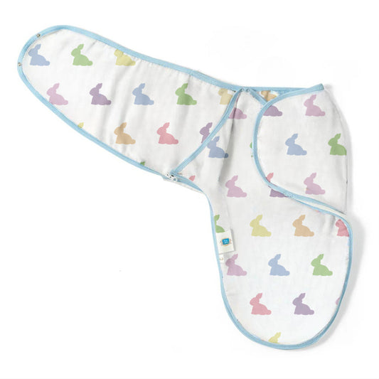 Müslin Bebek Hazır Kundak - Rainbow Lapin Blue