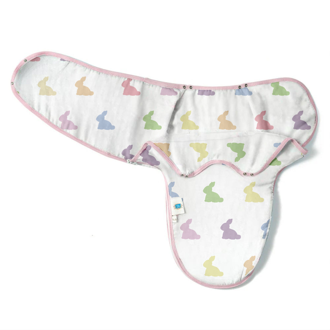 Müslin Bebek Hazır Kundak - Rainbow Lapin Pink