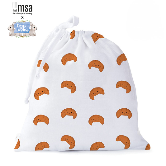 MSA x Deux Lapins - Müslin Bez Çanta - Le Croissant