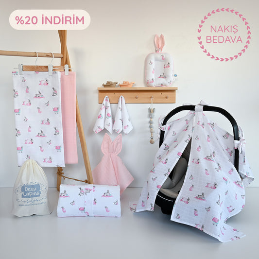 Baby Box Medium - Bébé Lapin Rose