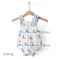 Resmi Galeri görüntüleyiciye yükleyin, Müslin Bebek Tulum - Rainbow Lapin Blue
