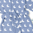Resmi Galeri görüntüleyiciye yükleyin, Müslin Çocuk Kimono Bornoz - Mono Lapin Royal Blue
