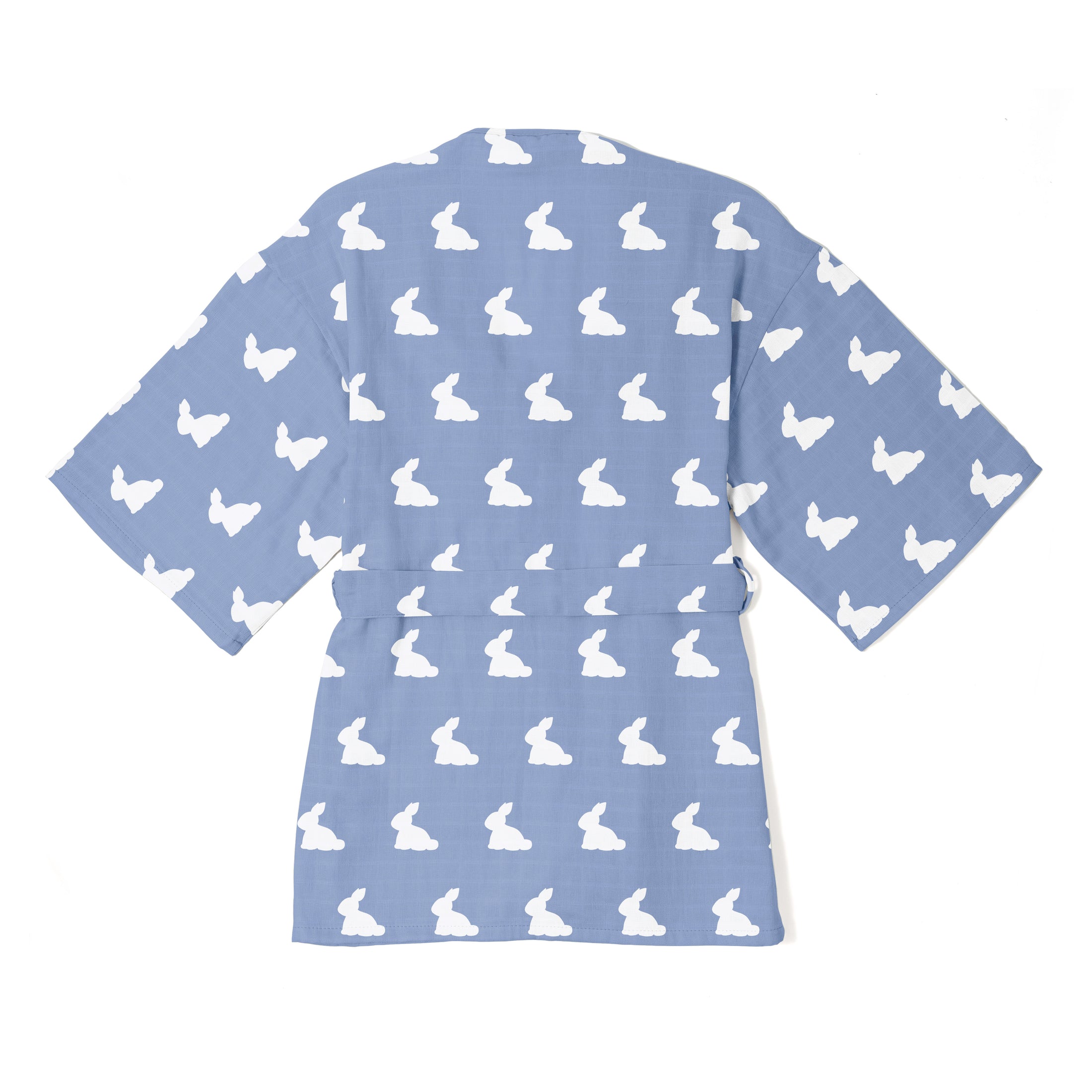 Müslin Çocuk Kimono Bornoz - Mono Lapin Royal Blue