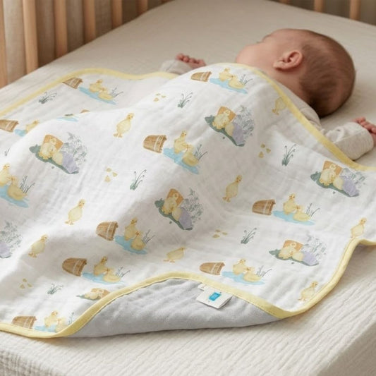 Çift Kat Müslin Battaniye 0.5 TOG -  65x65 cm - Petits Caneton
