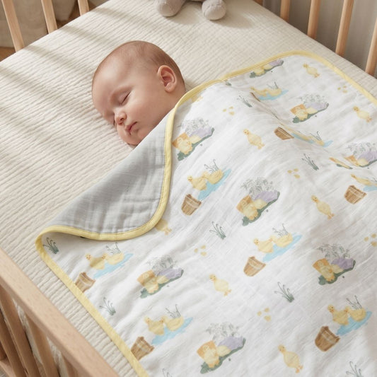 Çift Kat Müslin Battaniye 0.5 TOG -  65x65 cm - Petits Caneton