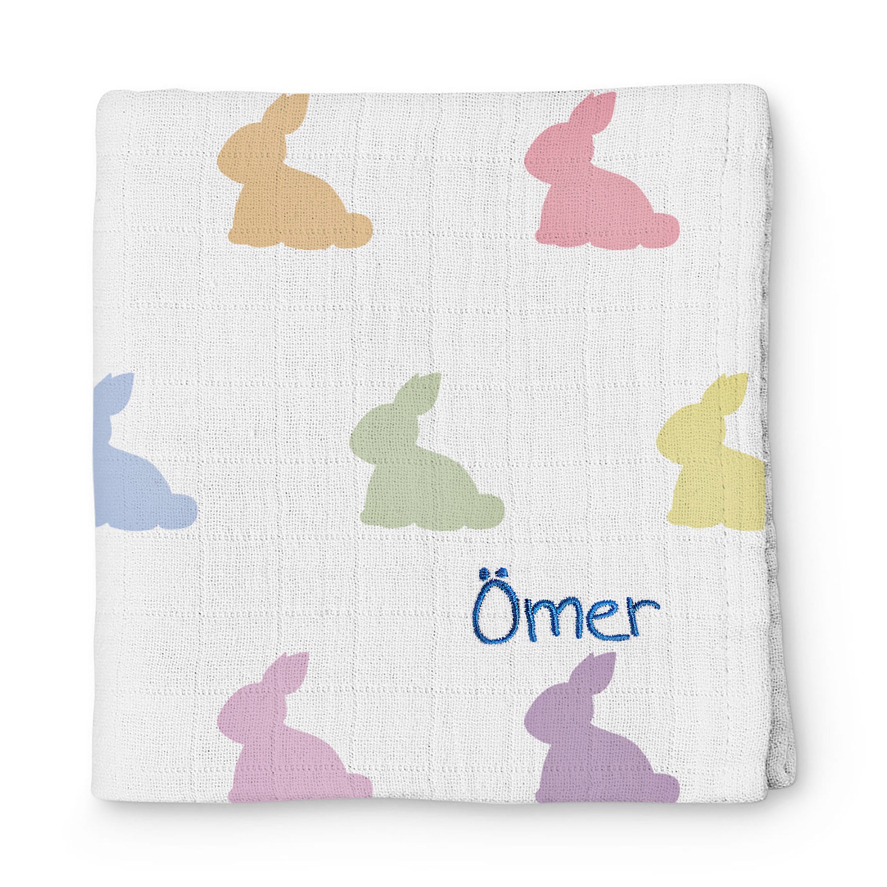 Müslin Bebek Örtüsü - Rainbow Lapin