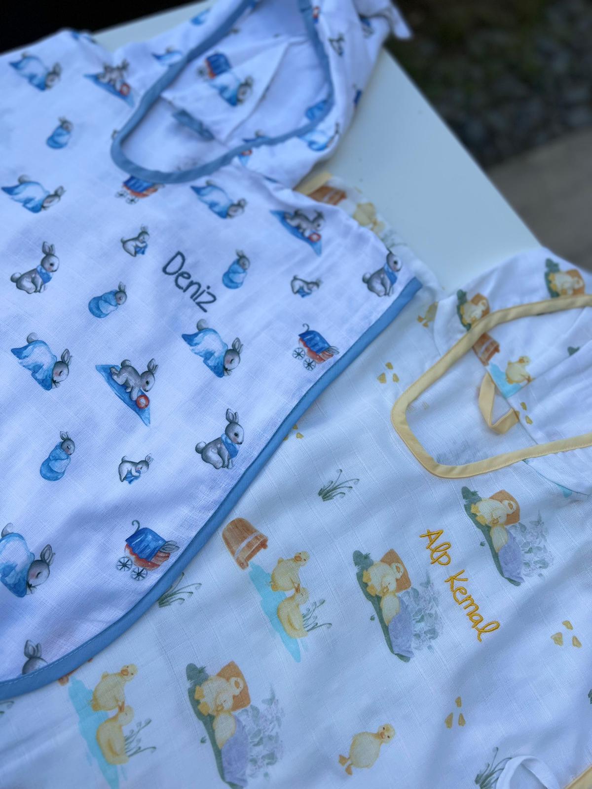 Müslin Bebek Panço - Bébé Lapin Rose