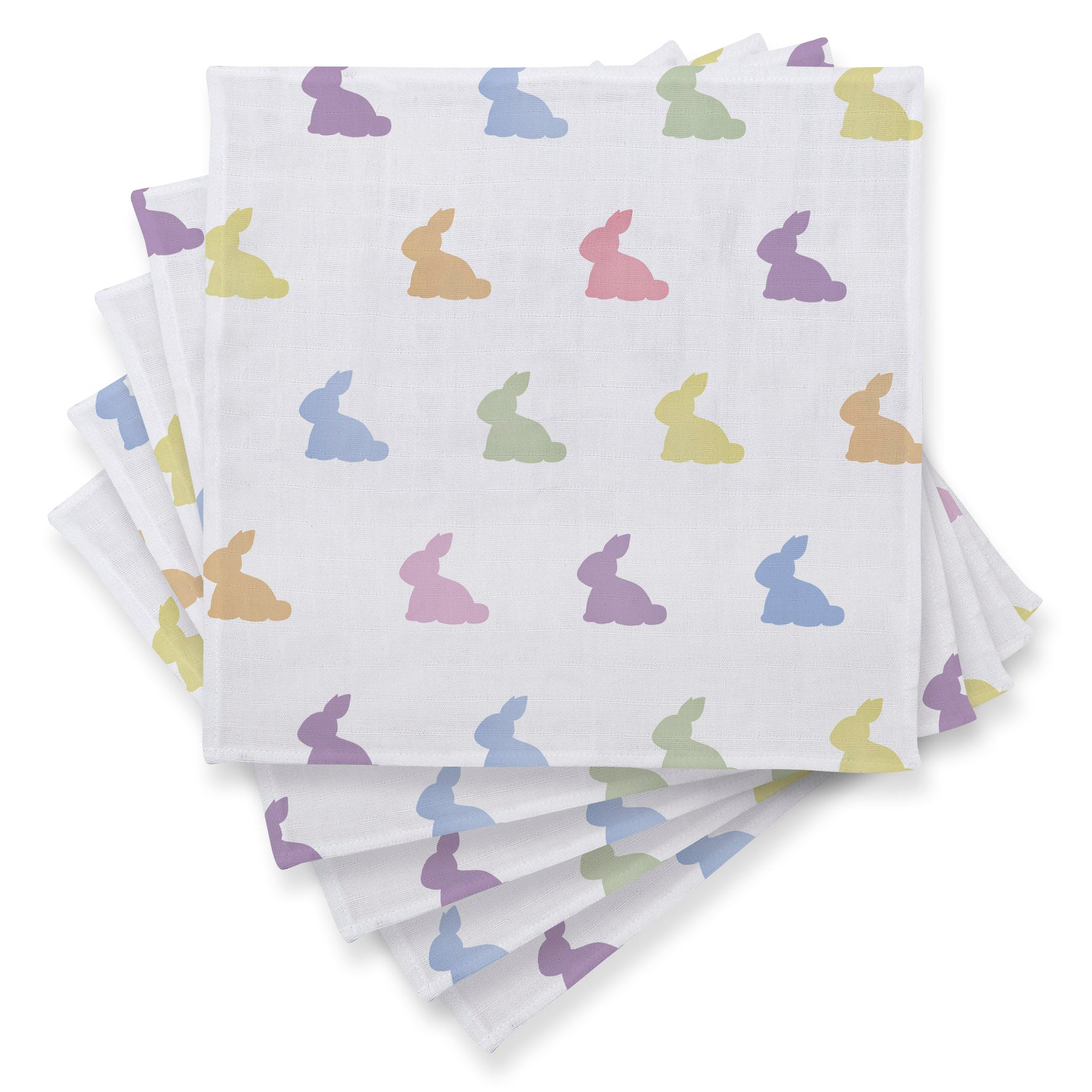 Müslin Bebek Omuz Bezi 5’li - Rainbow Lapin