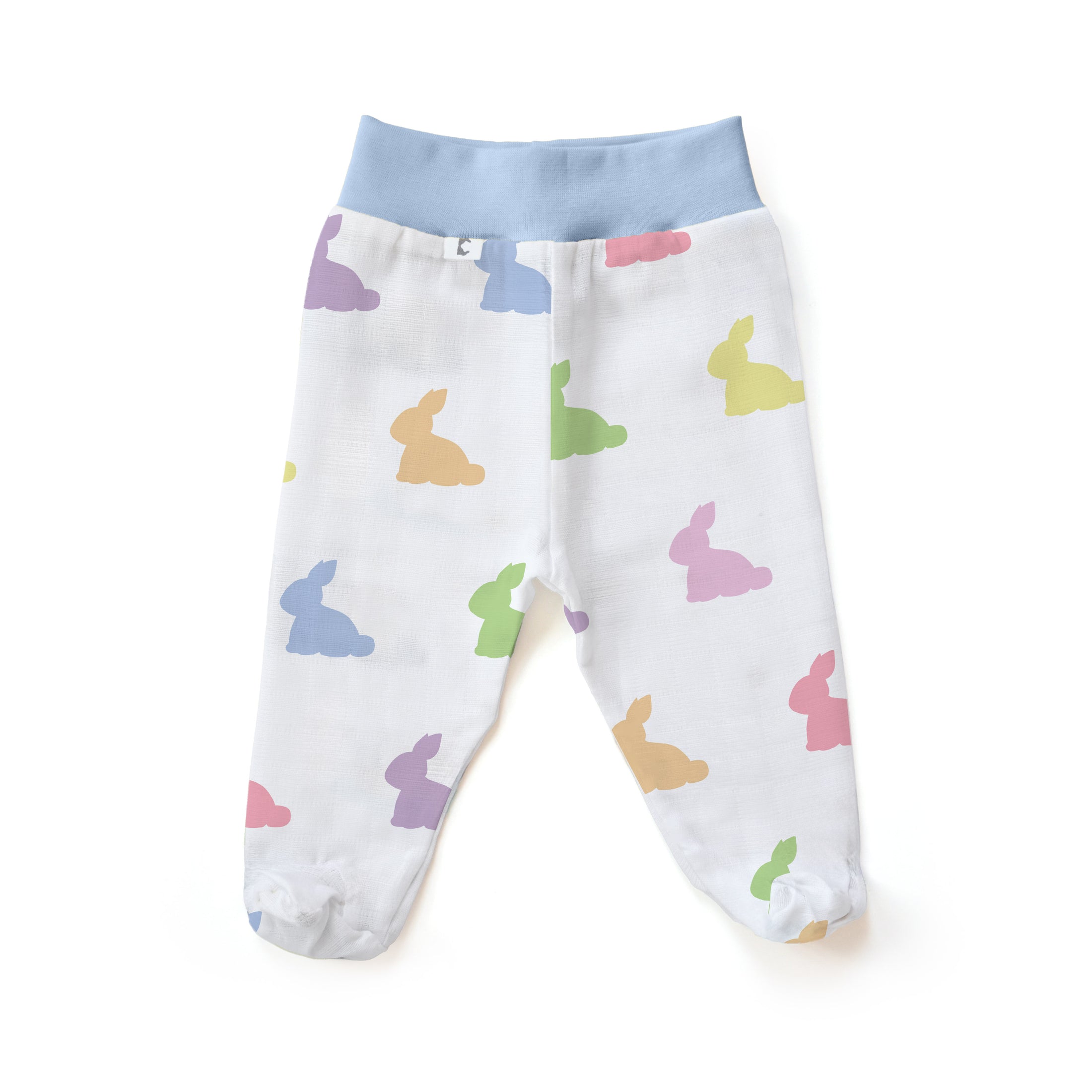 Müslin Patikli Alt - Rainbow Lapin Blue