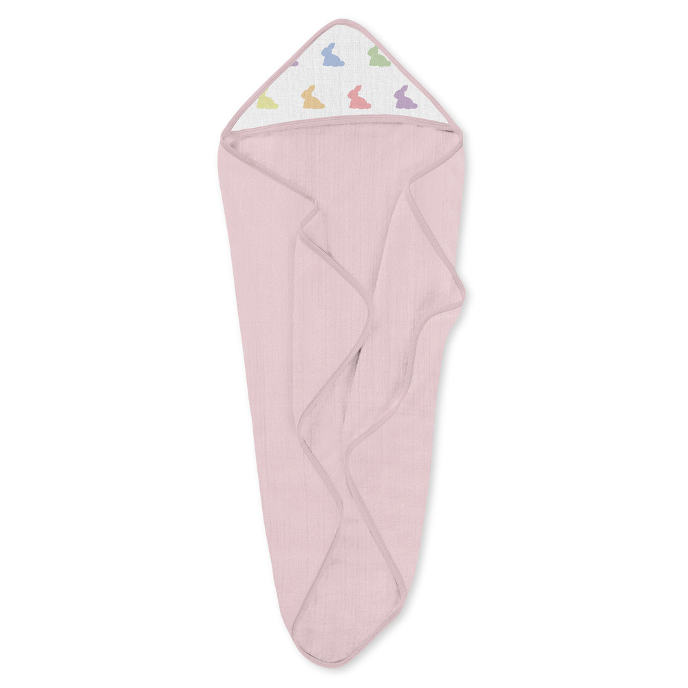 Müslin Kurulanma Örtüsü - Rainbow Lapin Pink