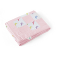 Resmi Galeri görüntüleyiciye yükleyin, Müslin Bebek Yatak Örtüsü - Rainbow Lapin Pink
